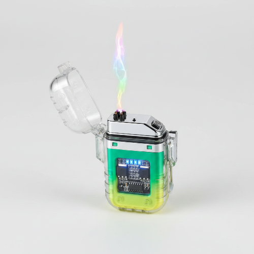 Transparent lighter with torch