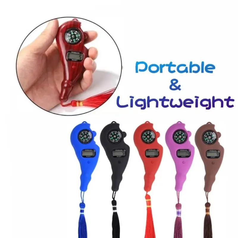 Digital Tasbeeh Finger Counter with Compass | 5-Digit LCD Prayer Counter
