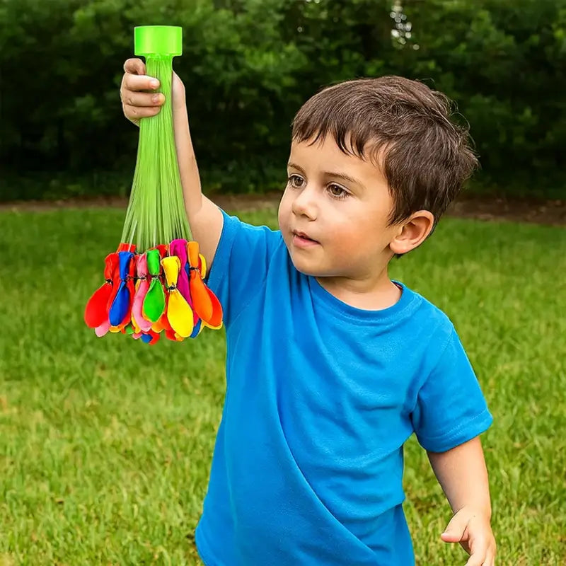Holi Magic Water Balloons for Kids – 111 pcs (Multicolor) Automatic Self-Sealing Water Balloons for Holi Celebration