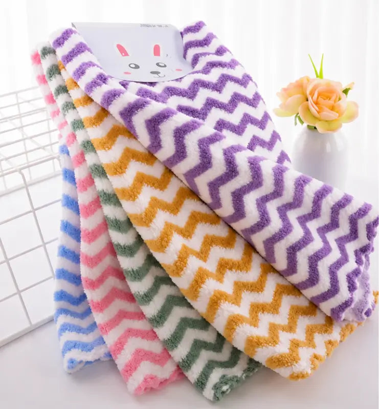 Microfiber Kitchen Cleaning Cloths (Pack of 5) – Ultra Soft Super Absorbent Dish Towels for Kitchen, Bathroom, Car & Home Cleaning