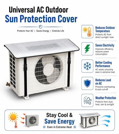 Universal AC Outdoor Sun Protection Cover