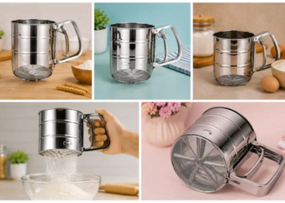 stainless steel flour sifter in multiple 