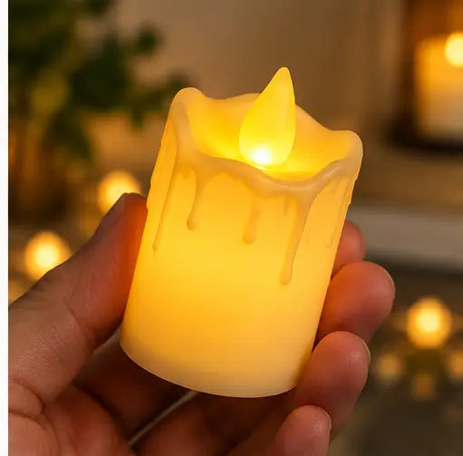 LED Candle Lights – Pack of 6 Decorative Diwali Candle Lamps
