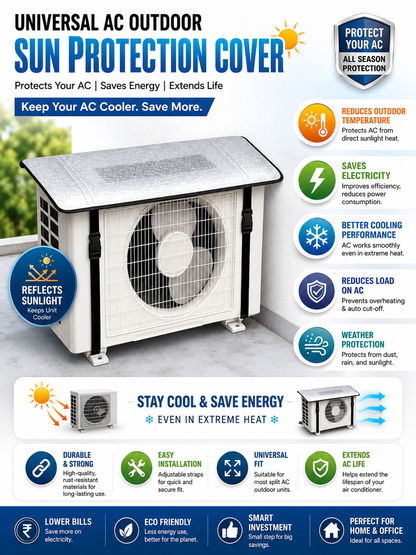Universal AC Outdoor Sun Protection Cover