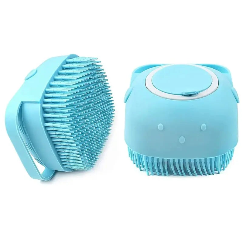 Silicone Bath Body Brush with Shampoo Dispenser Soft Scrubber