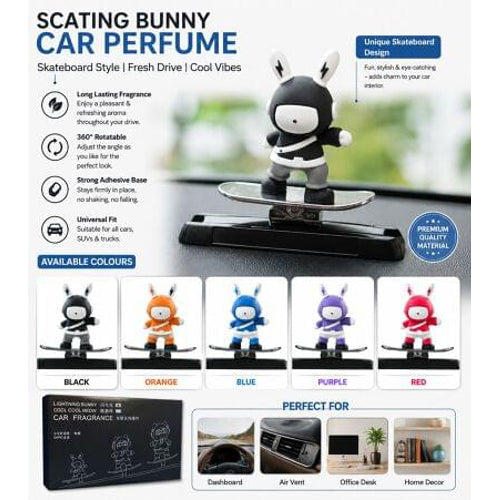 Bunny car dashboard decorative perfume