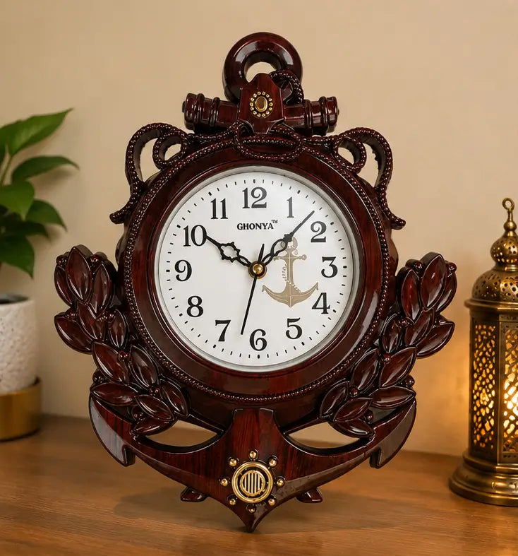 Classic Analog Wall Clock – Silent Non-Ticking Decorative Plastic Wall Clock for Home, Office & Living Room