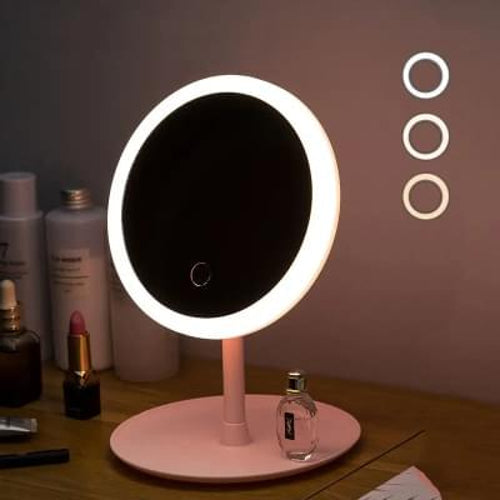 LED round makeup mirror