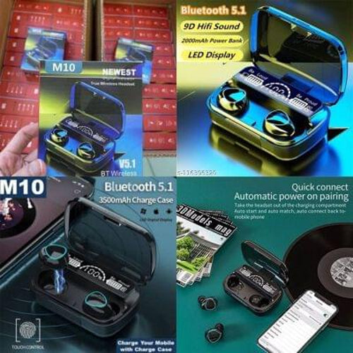 M10 wireless Bluetooth earbuds for music and calls