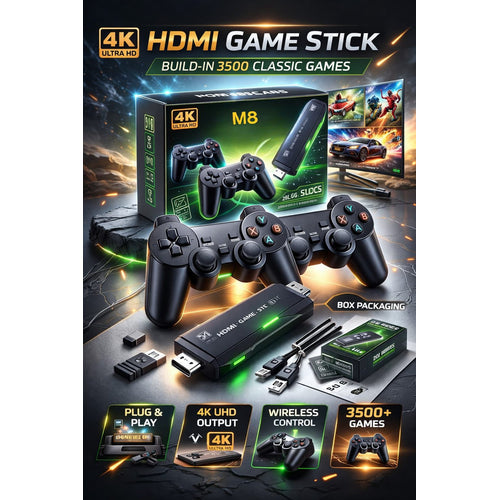 M8 4K game stick console