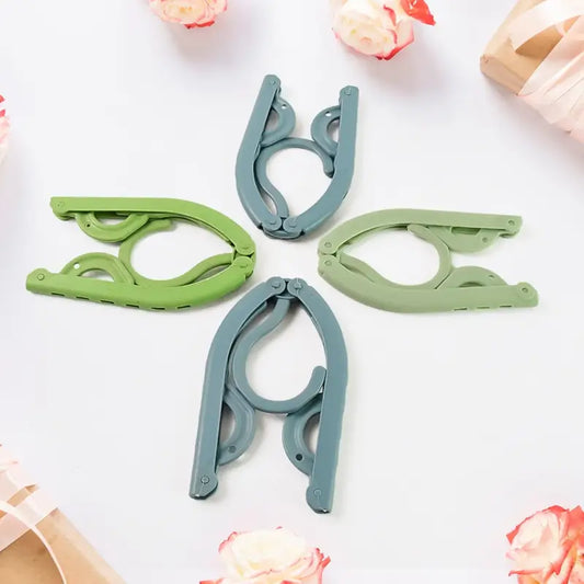 Foldable Travel Clothes Hangers Pack of 4 | Portable Space-Saving Hangers