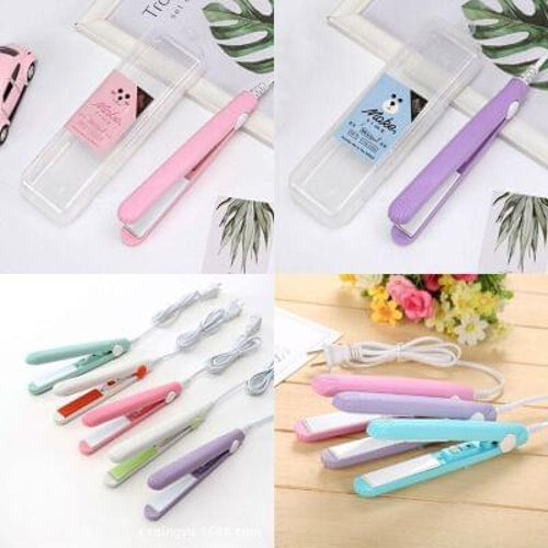 Mini Hair Straightener - Portable Ceramic Styling Iron for Travel