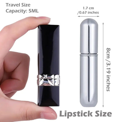 Refillable travel perfume bottle multicolor
