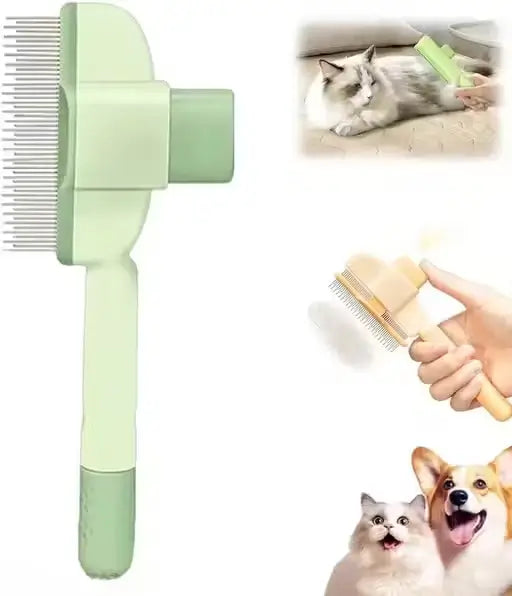 Self-Cleaning Pet Slicker Brush for Dogs & Cats