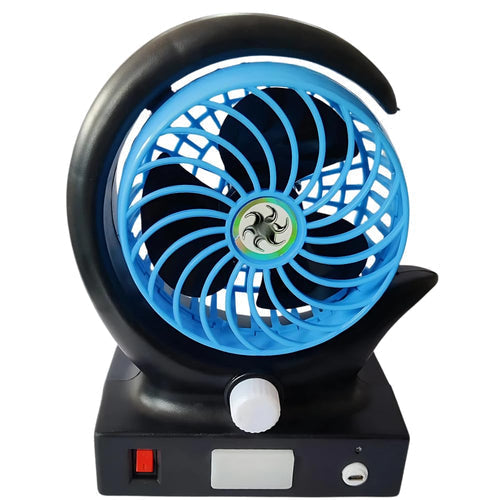 Smart portable fan with LED light
