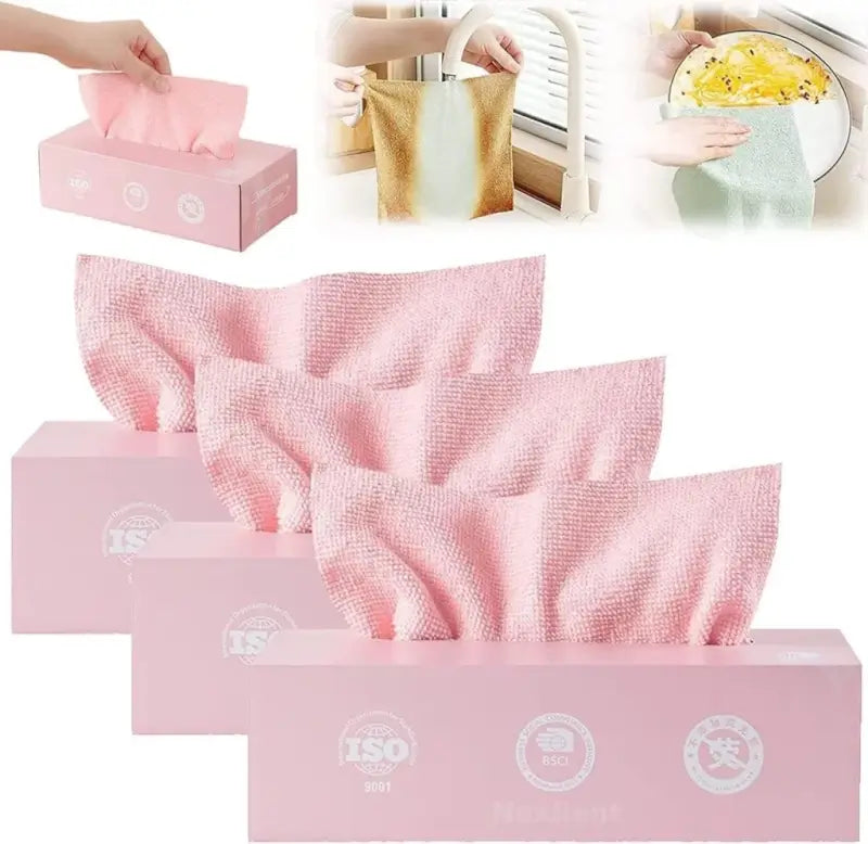 Magic Microfiber Reusable Cleaning Cloth – Multi-Use Washable Cleaning Wipes (20 pcs)