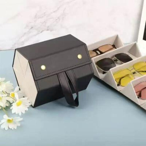 Sunglasses Organizer Case - Foldable Travel Eyewear Storage Bag