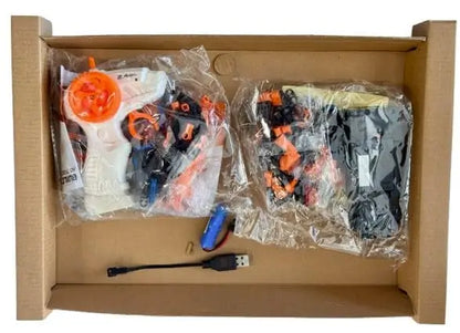 Lego based Lamborghini RC Car Kit for Kids & Adults | 2.4GHz Remote Control DIY Sports Car | Rechargeable STEM Building Toy with Openable Doors