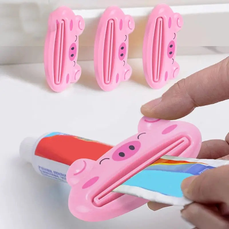 Toothpaste Tube Squeezer, 3.5inch Animal Toothpaste Squeezer Tube Squeezer Toothpaste Clip for Extruding Toothpaste Facial Washing Milk Tomato Sauce and Other Tubular Items ( 1 pc )