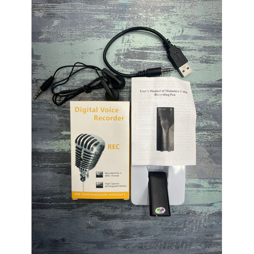 Portable voice recorder for meetings, study notes, and interviews