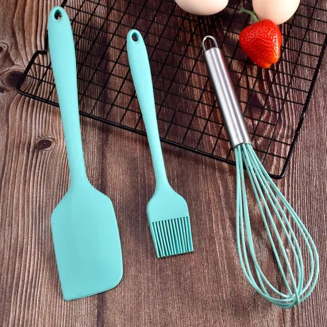 Silicone Spatula & Kitchen Utensil Set | Non-Stick Cookware Safe