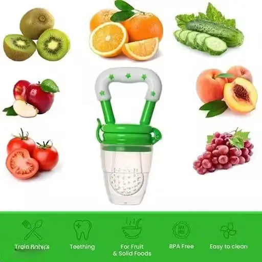 Silicone Baby Food & Fruit Nibbler | Feeder Teether for Babies